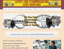 Tablet Screenshot of allautoaircompressors.com.au